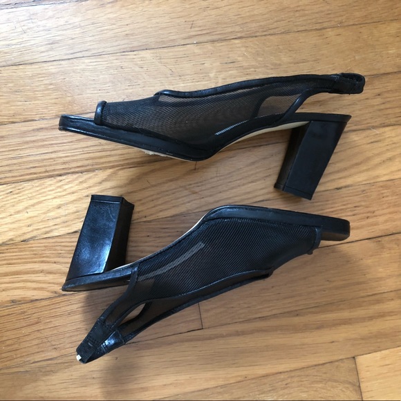 90s Vintage Mesh Bandolino Slingbacks - Picture 3 of 5